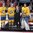 MONTREAL, CANADA - JANUARY 4: Sweden's Joel Eriksson Ek #20, Alexander Nylander #19 and Felix Sandstrom #1 were named the Top Three Players for their team following a 5-2 semifinal round loss to Canada at the 2017 IIHF World Junior Championship. (Photo by Andre Ringuette/HHOF-IIHF Images)

